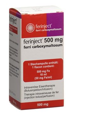  Ferinject® 500 mg/10ml (50mg/ml) dispersion for inj/inf Durchstf 10 ml